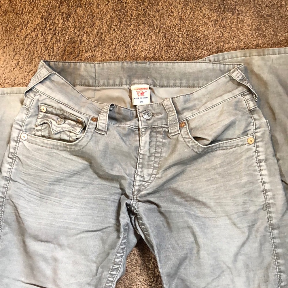 true religion gray pants worn a couple times